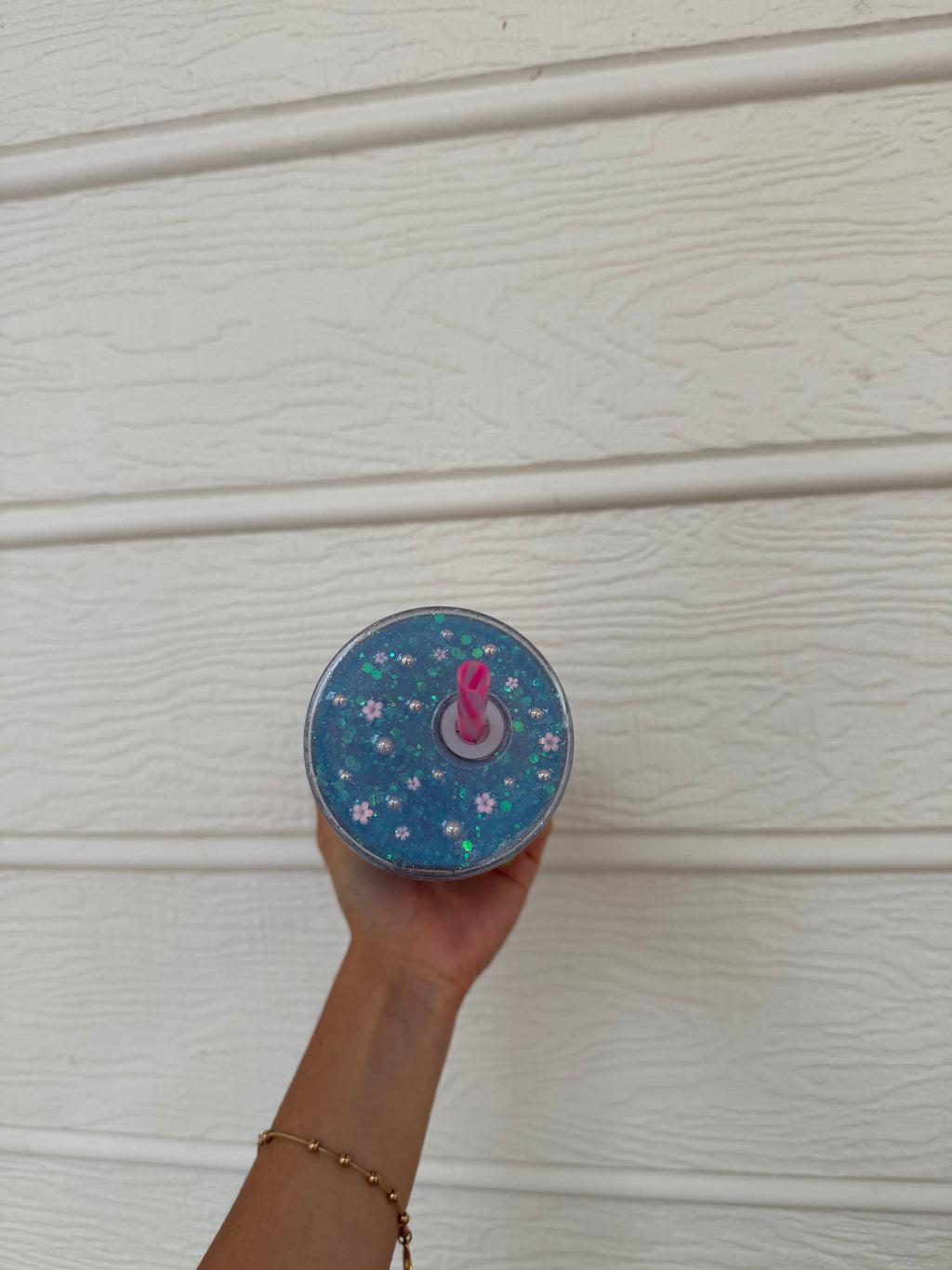 Blue and Pink Snowflakes