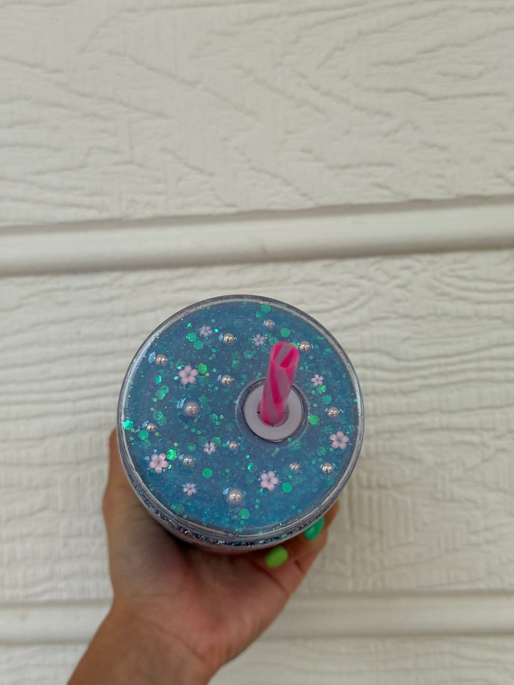 Blue and Pink Snowflakes